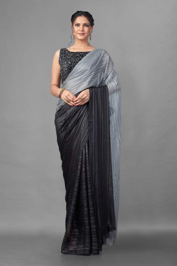 S Multy Sequence Fancy Wear Weightless Satin Saree Collection